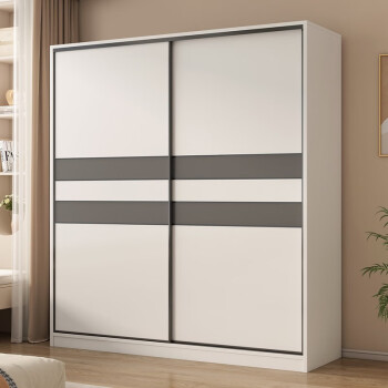 健康民居（K-MING）衣柜卧室实木质多门储物衣橱简易推拉门